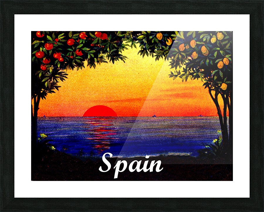 Summer Sunset on Spain Picture Frame print
