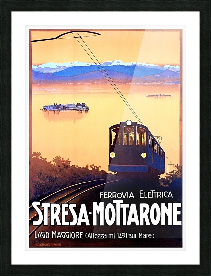 Stressa Mottarone Picture Frame print