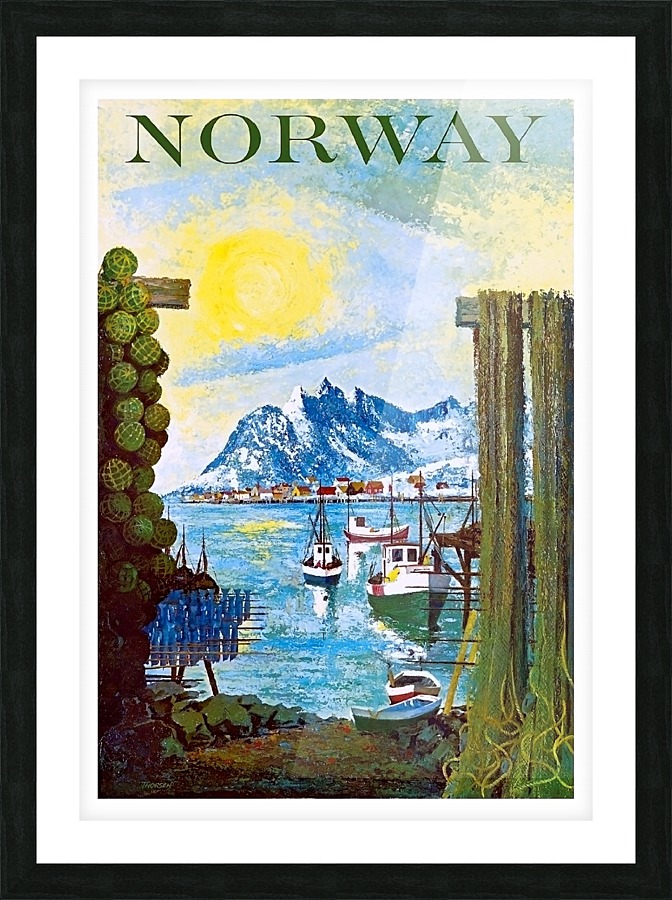 Norway Coast Picture Frame print