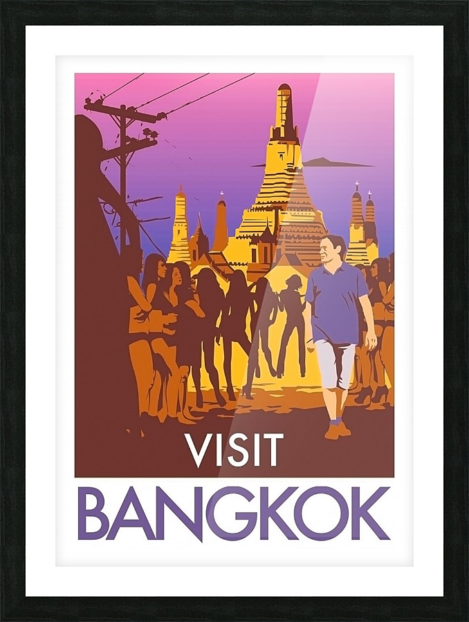 Visit Bangkok Picture Frame print