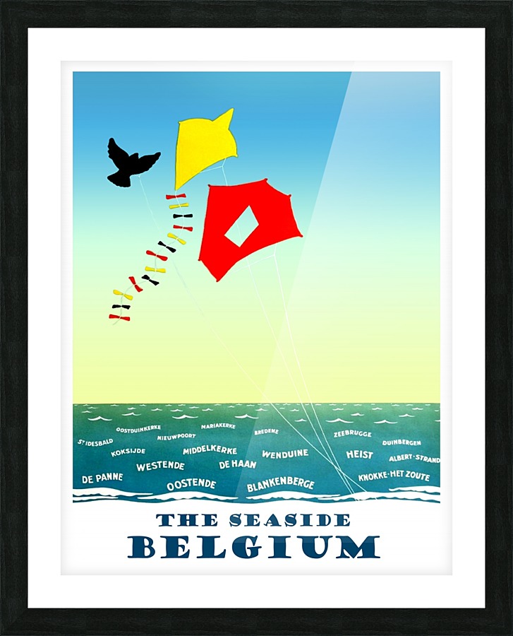 Belgium Seaside Picture Frame print
