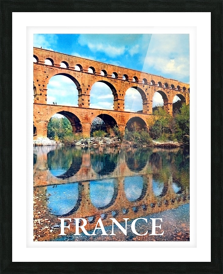 Pont du Gard Picture Frame print