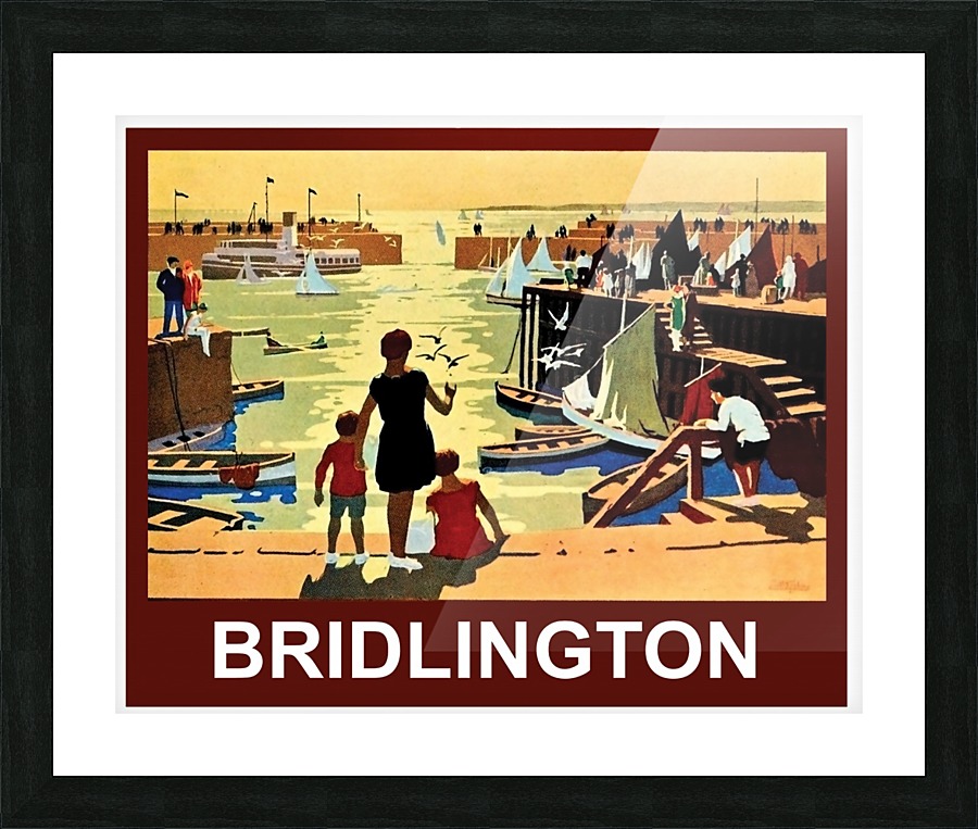 Bridlington Port Picture Frame print