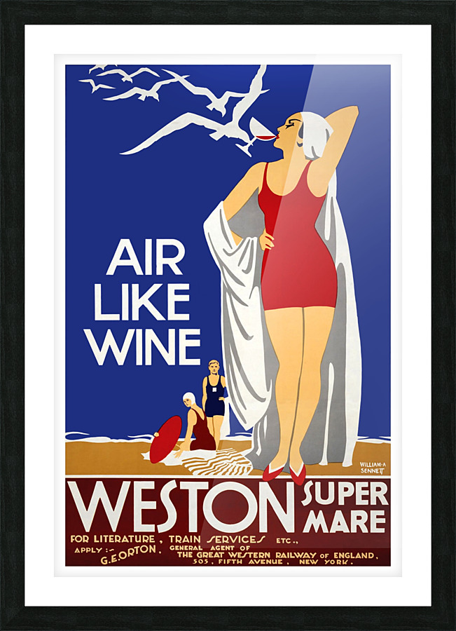 Weston Super Mare Picture Frame print