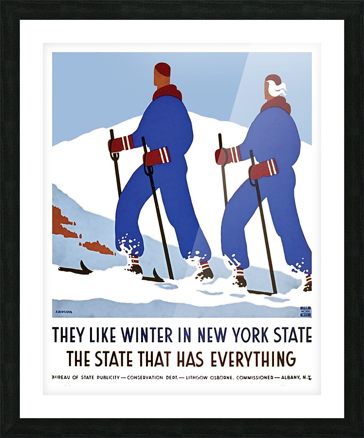 Winter in New York State Picture Frame print