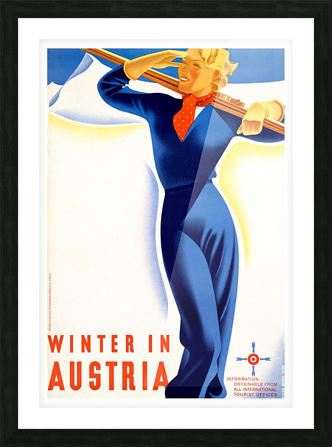 Winter in Austria Picture Frame print