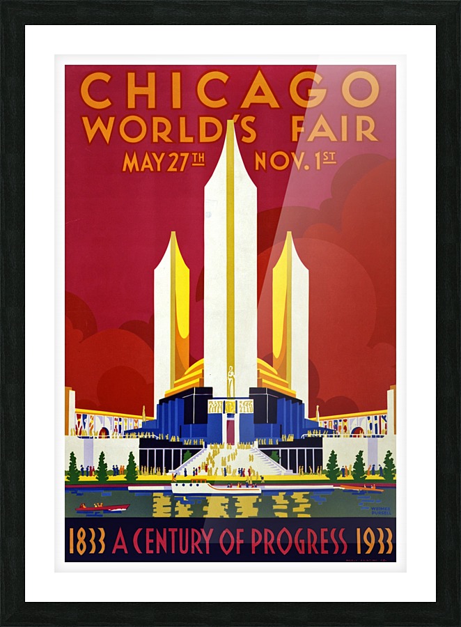 Chicago World Fair Picture Frame print