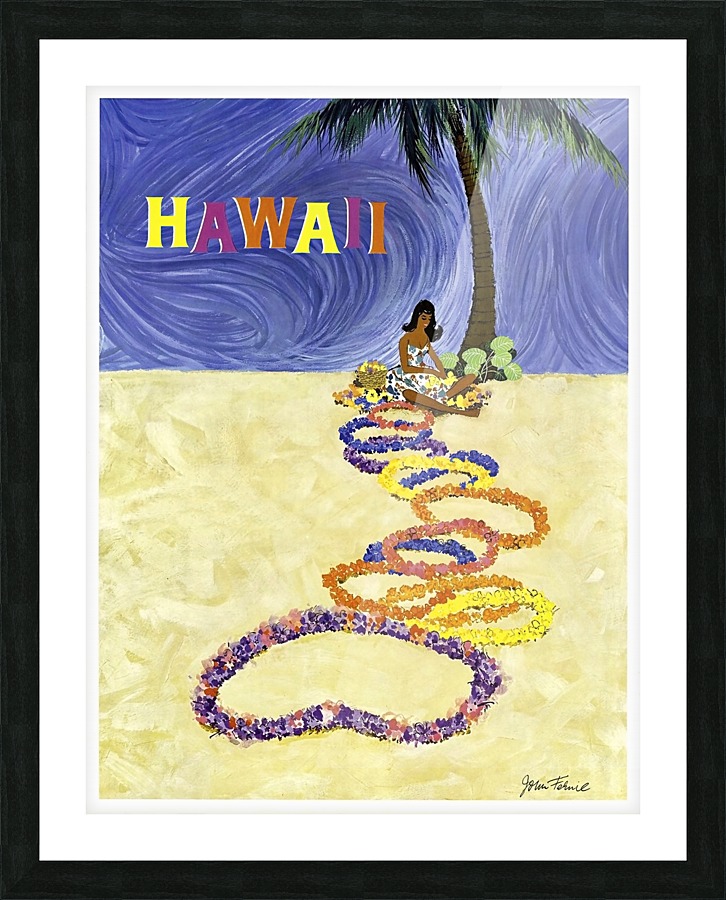 Hawaii Beach Picture Frame print
