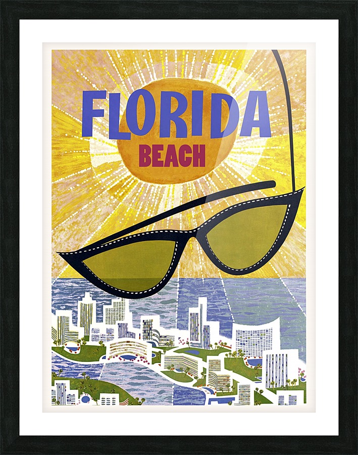 Florida Beach Picture Frame print