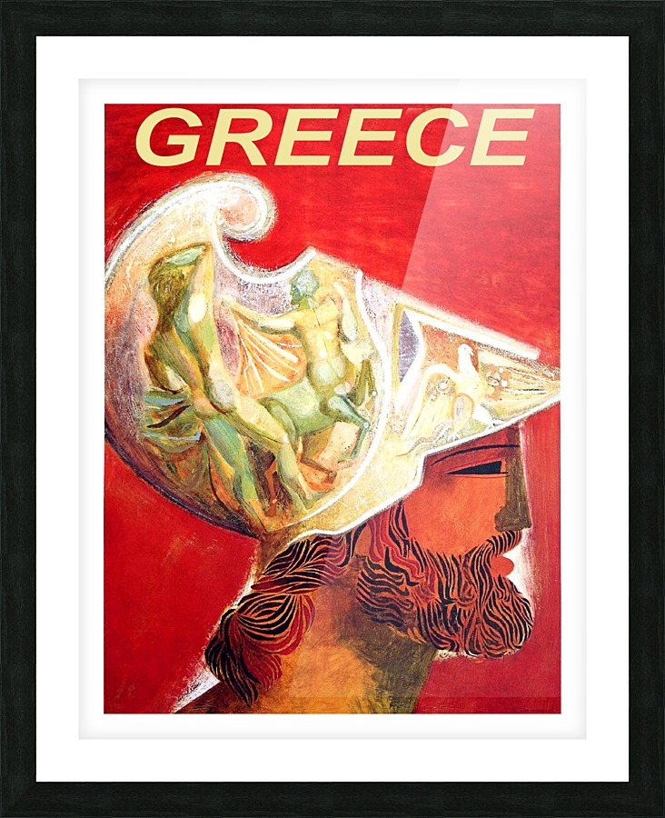 Man from Greece Picture Frame print