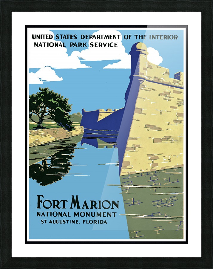 Fort Marion Picture Frame print