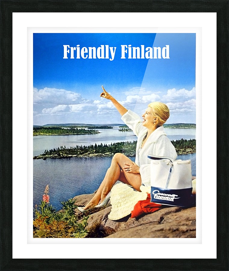 Friendly Finland Picture Frame print
