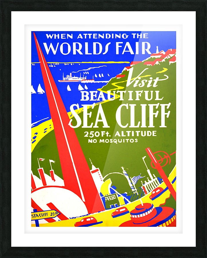 Visit Sea Cliff Picture Frame print