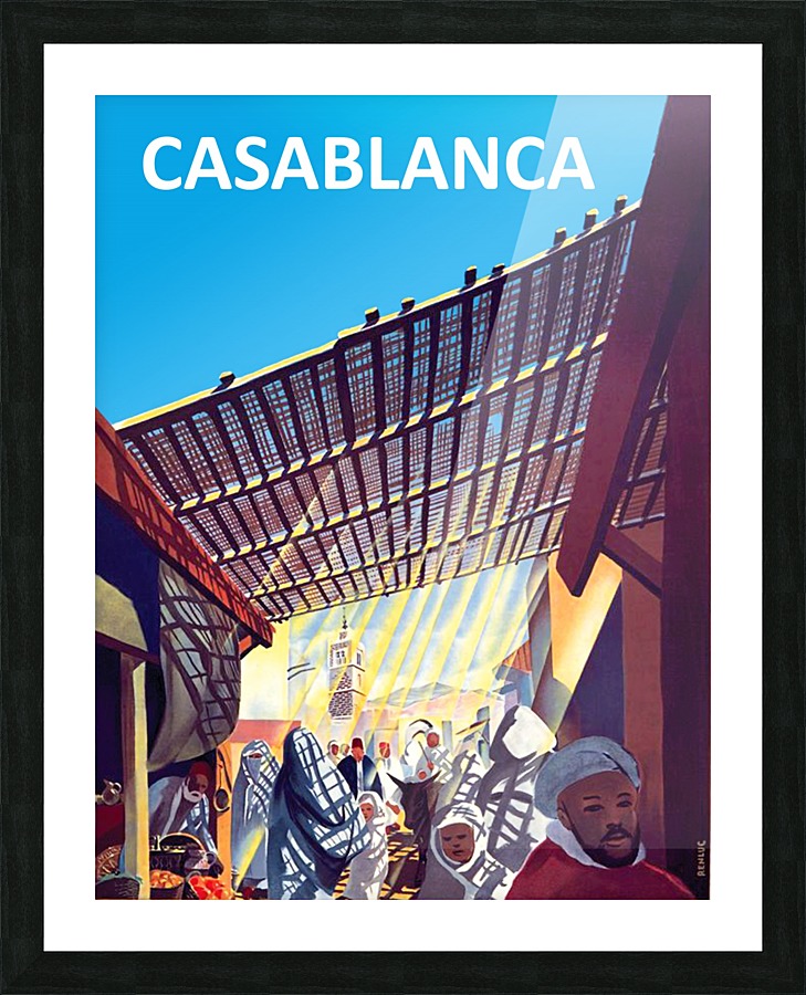 Casablanca Picture Frame print