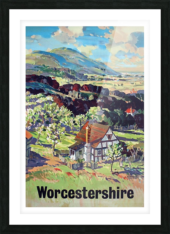 Worcestershire Picture Frame print