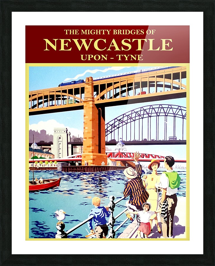 Newcastle upon Tune Picture Frame print