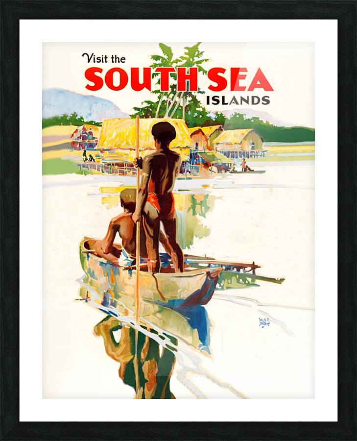 South Sea Islands Picture Frame print