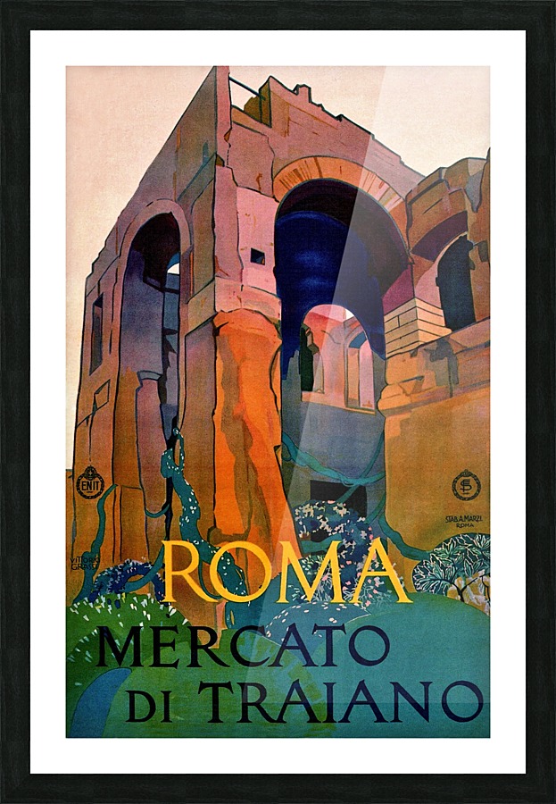 Trajans Market Picture Frame print