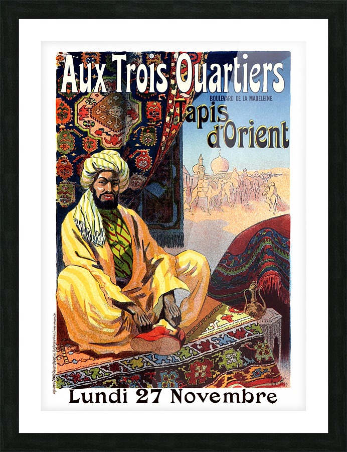 Oriental Tapestry Picture Frame print