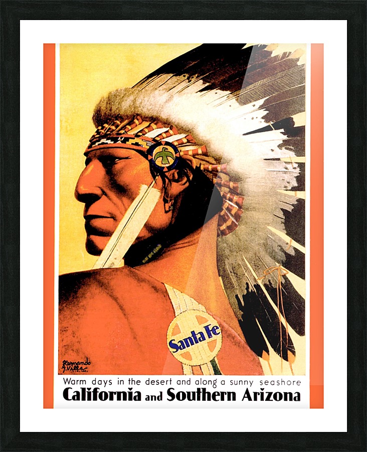 Indian Chief Picture Frame print