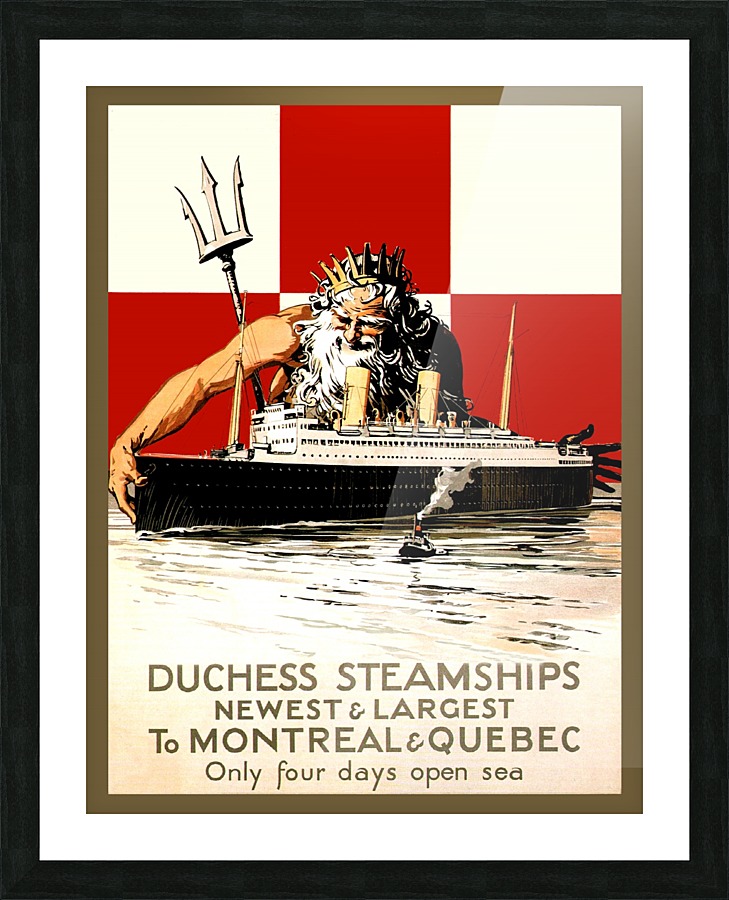 Duch Steamship Picture Frame print