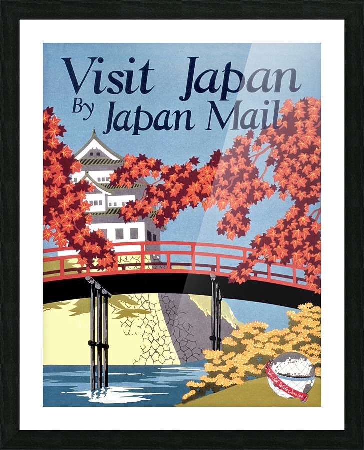 Visit Japan Picture Frame print