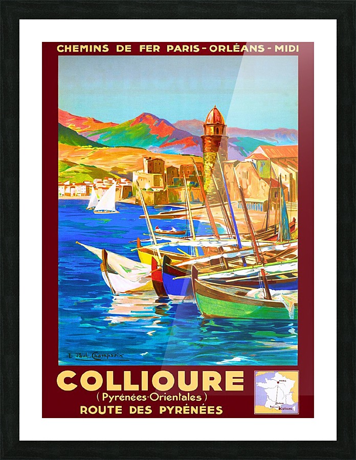 Collioure Picture Frame print