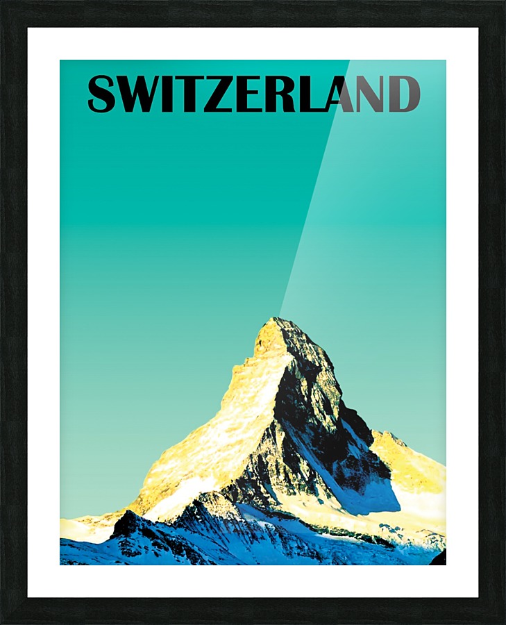 Switzerland Picture Frame print