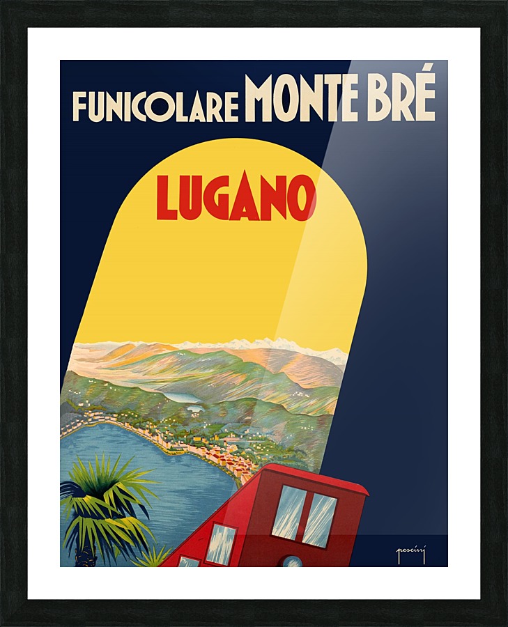 Monte Bre Funicalar Picture Frame print