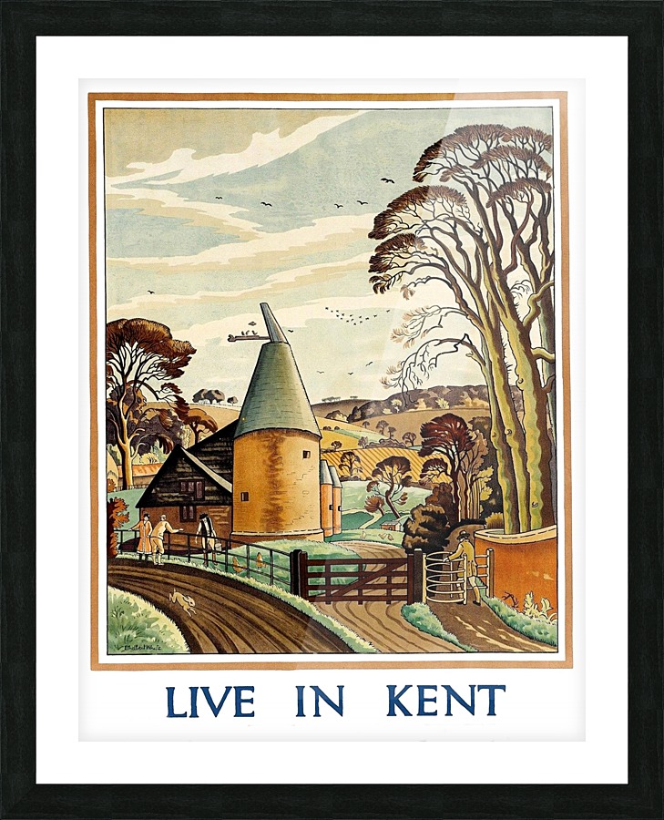 Live in Kent Picture Frame print