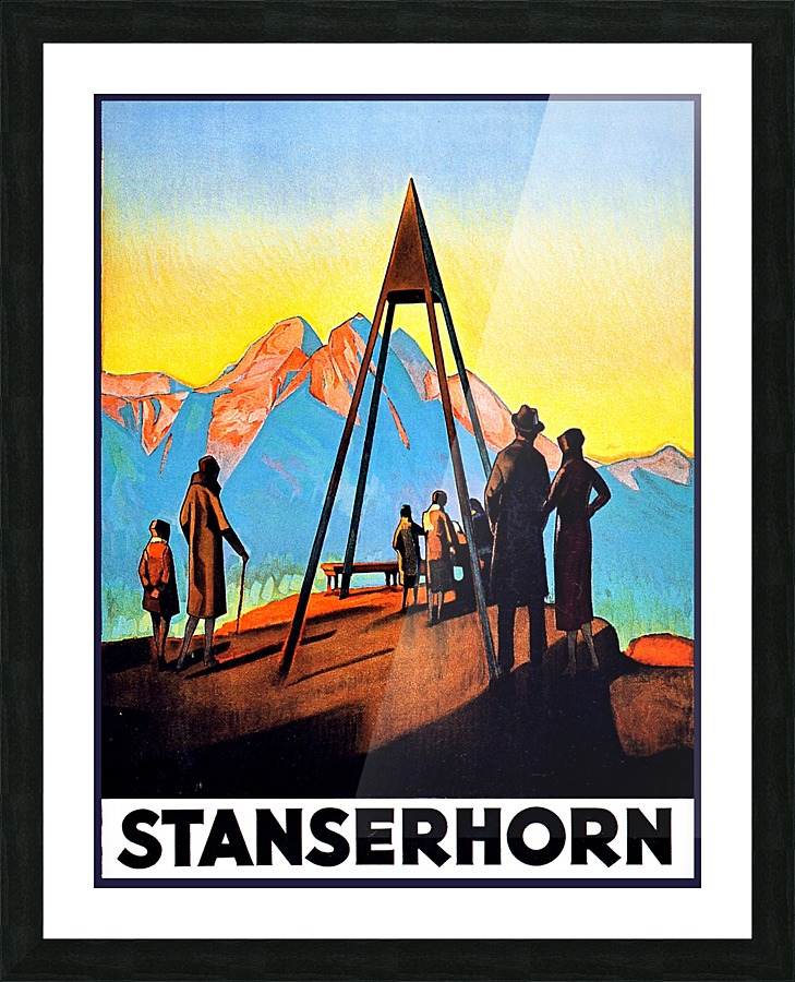 Stanserhorn Picture Frame print