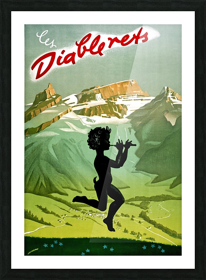 Spring on Les Diabrelets Picture Frame print