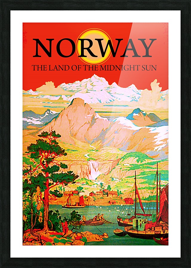 Norway Scenery Picture Frame print
