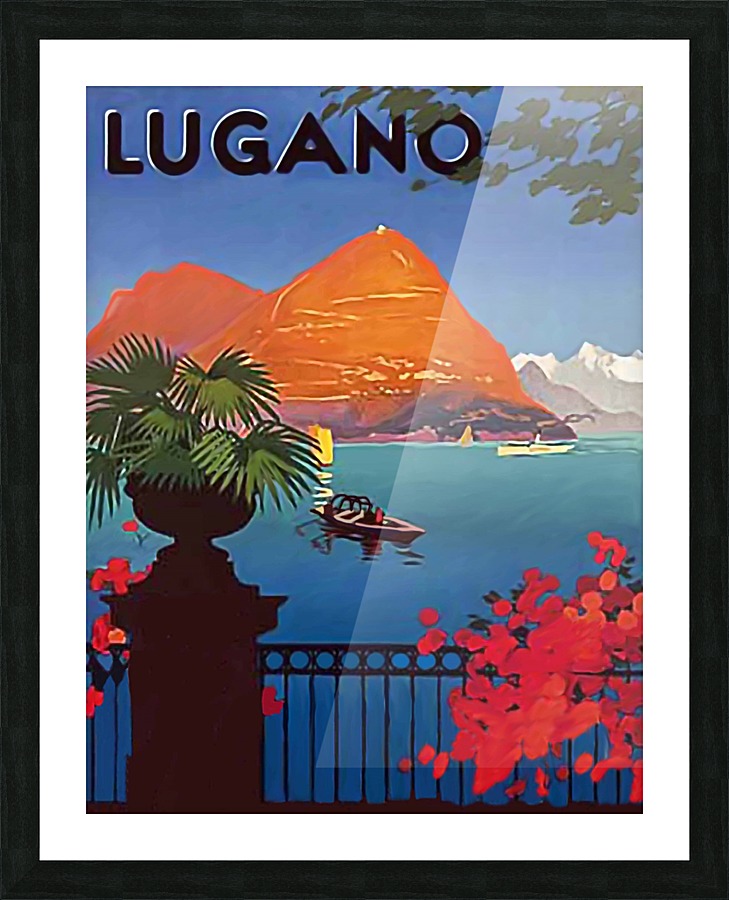 Lugano Picture Frame print