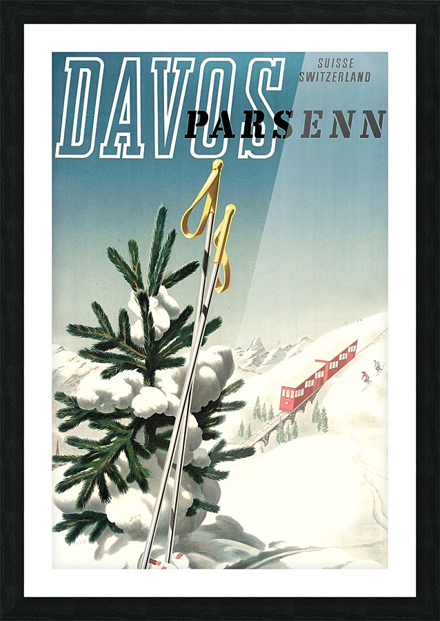 Davos Parsenn Picture Frame print