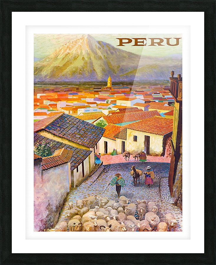 Peru Picture Frame print