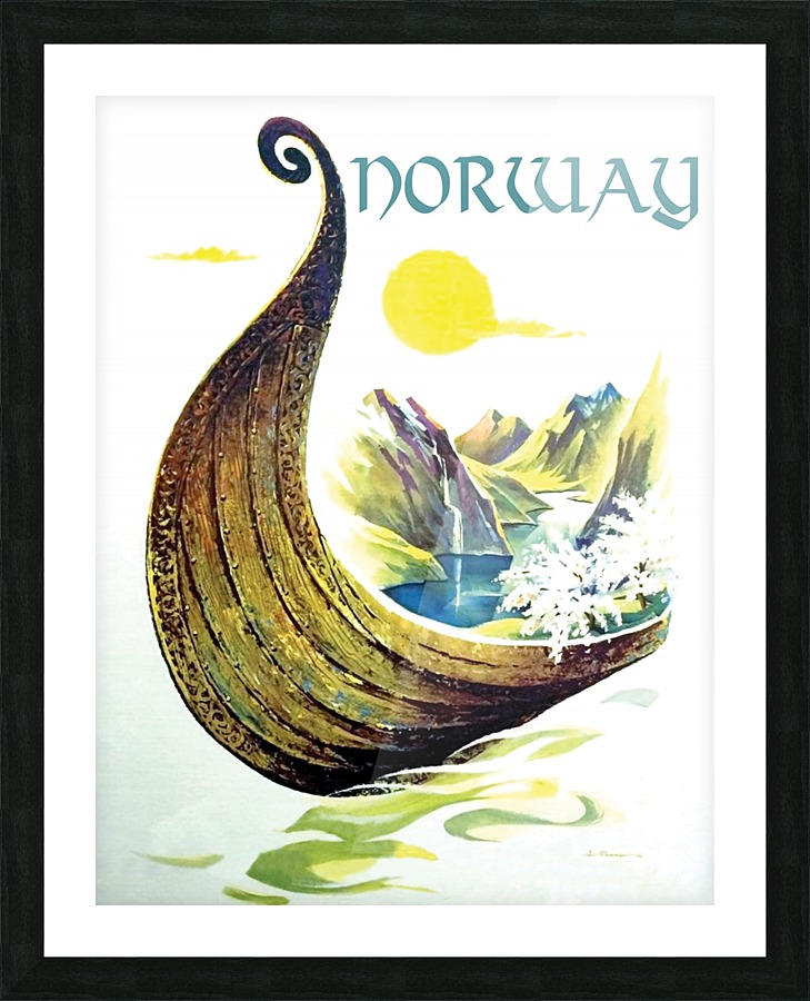 Norway Picture Frame print