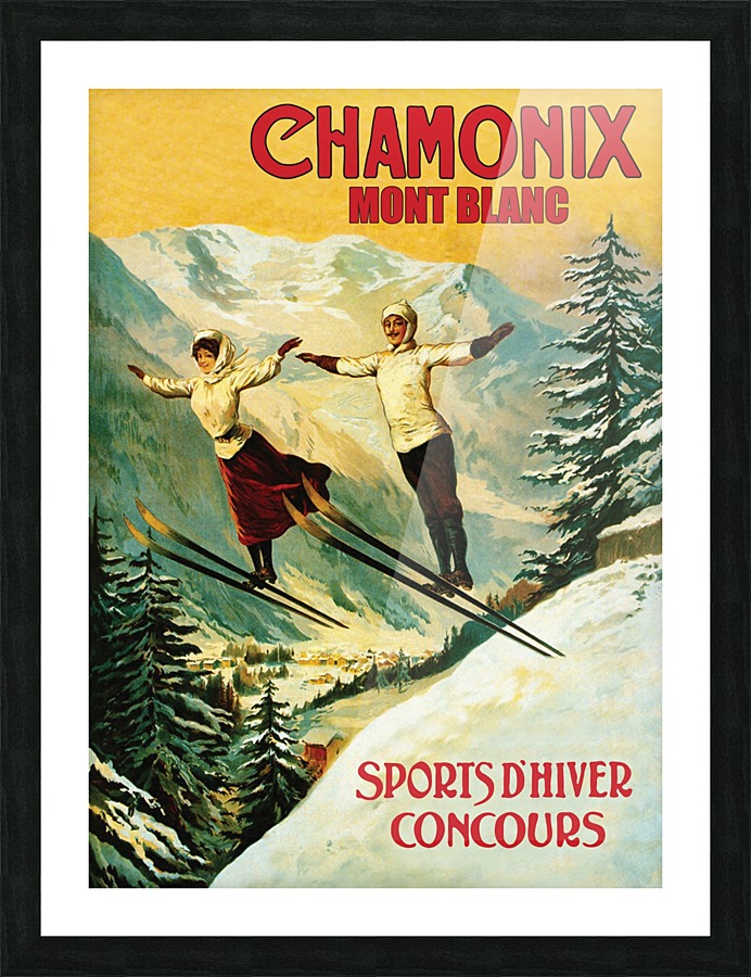 Flying at Chamonix Picture Frame print