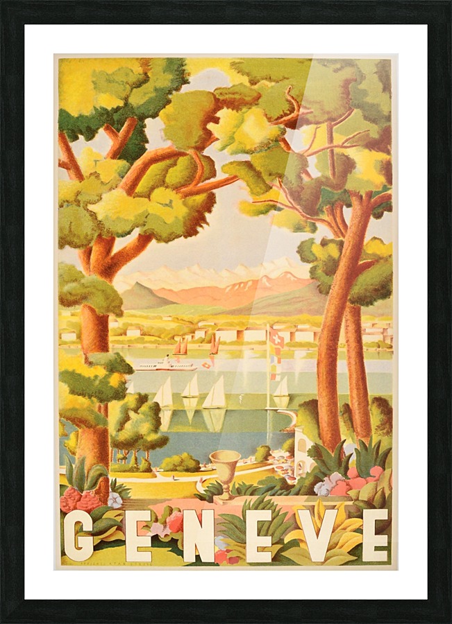 Lake Geneva Picture Frame print