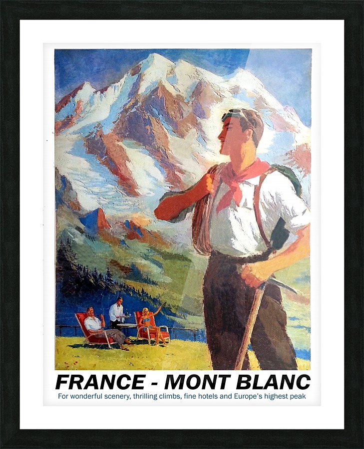 Mont Blanc Picture Frame print