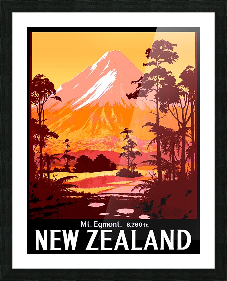 Mountain Egmont Picture Frame print