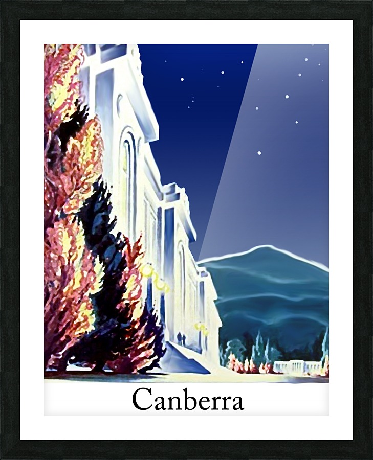 Evening in Canberra Picture Frame print
