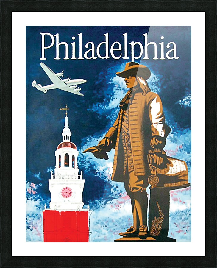 Philadelphia Picture Frame print