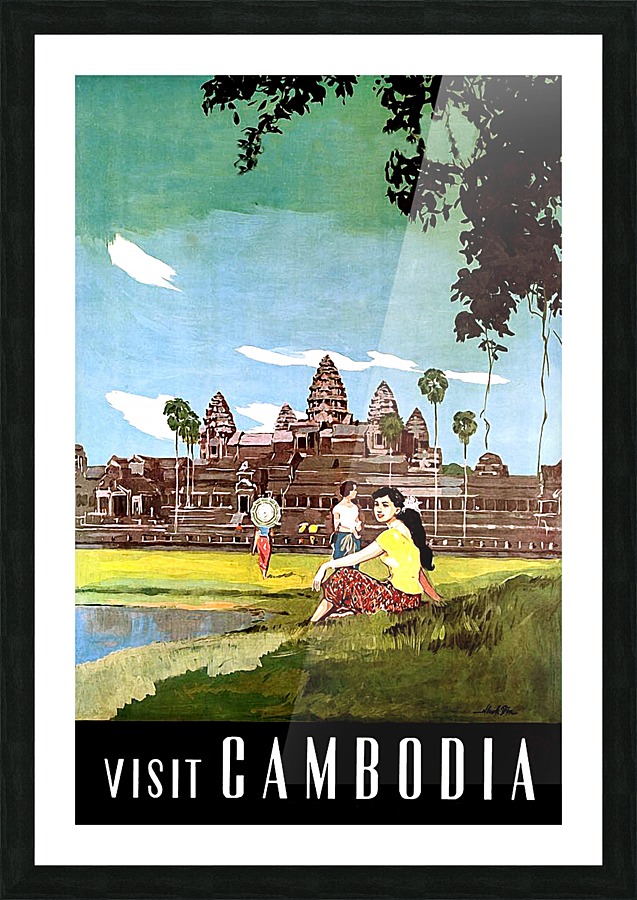 Cambodia Picture Frame print