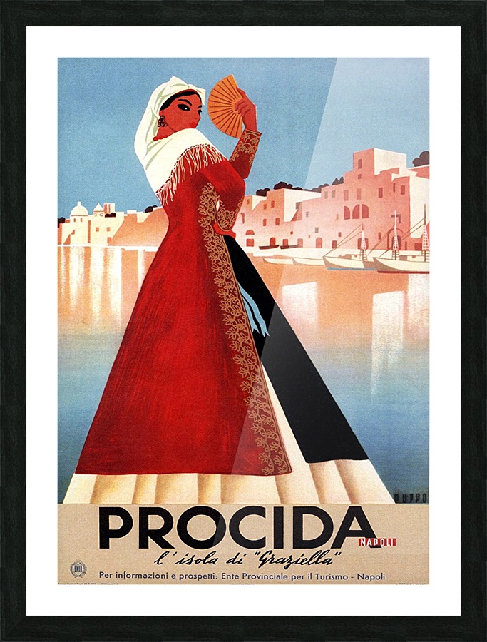 Procida Picture Frame print