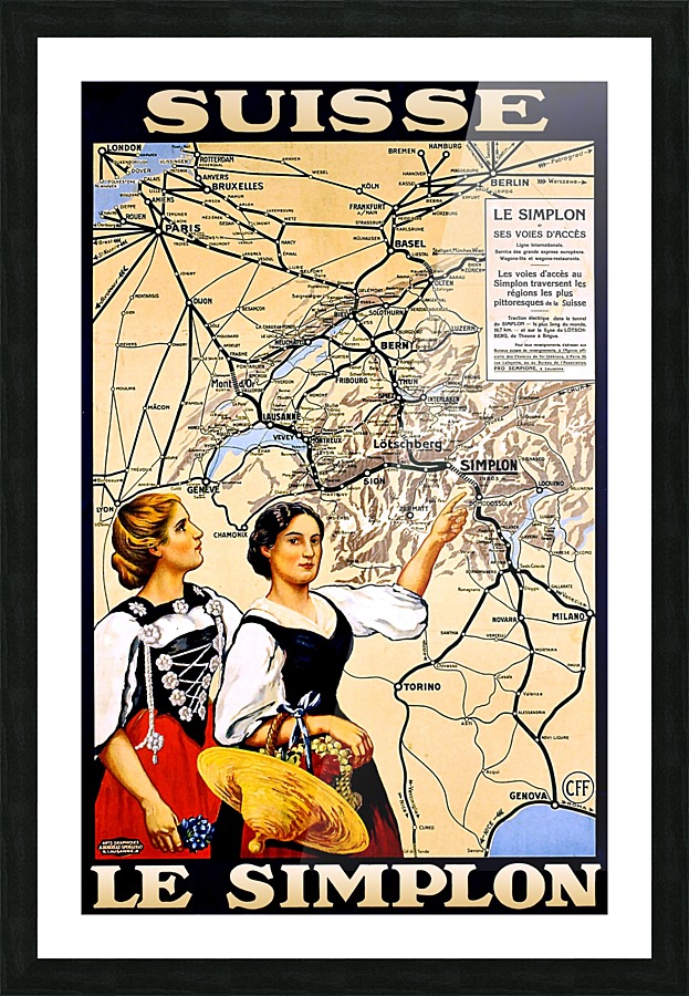 Simplon Picture Frame print