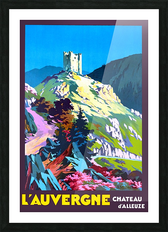 Auvergne Picture Frame print