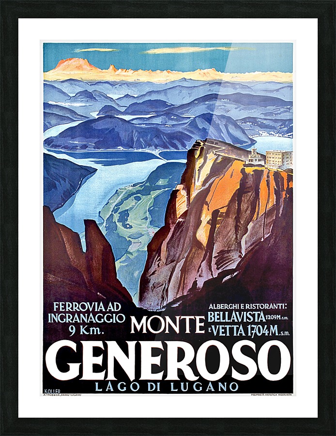 Monte Generozo Picture Frame print