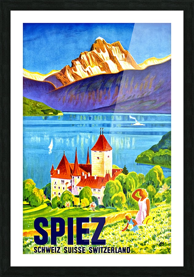 Spiez Picture Frame print