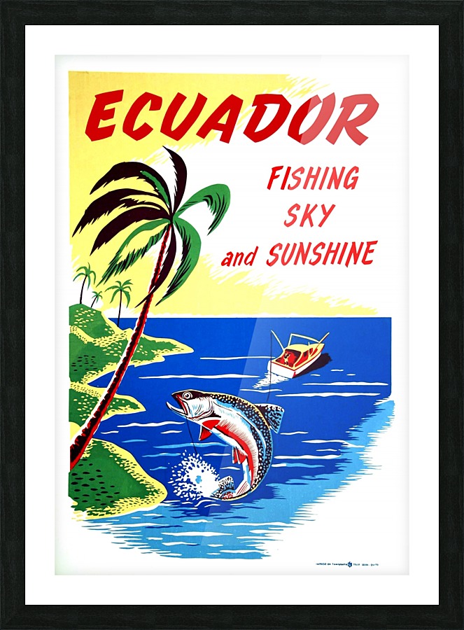 Ecuador Picture Frame print